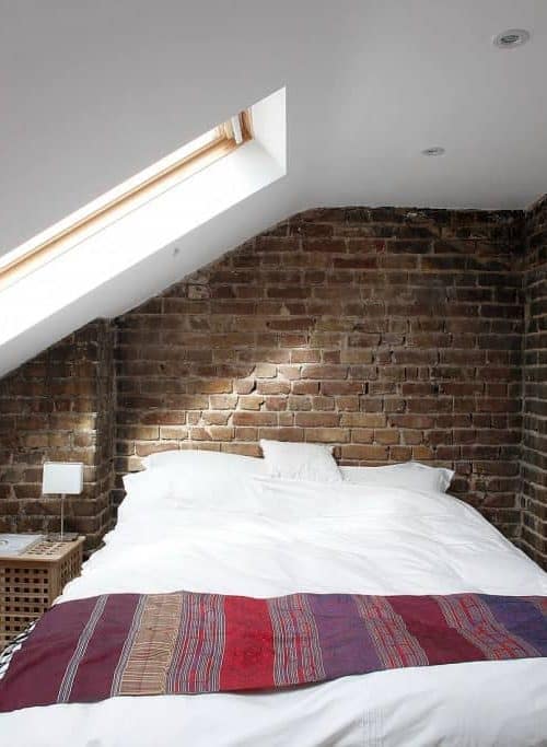 visible brick guest bedroom loft conversion