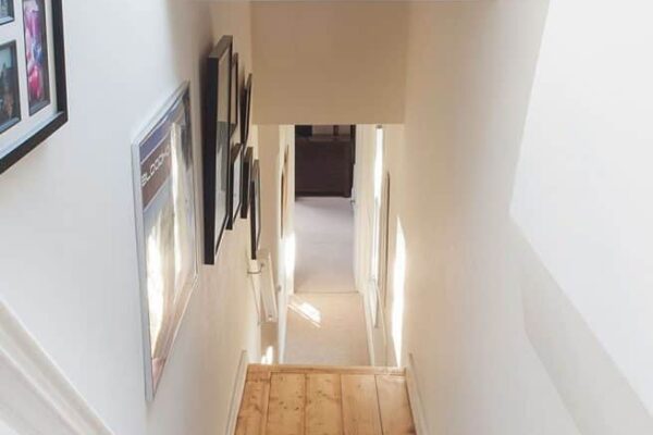 loft-conversion-glass-floor- completed loft conversion with glass floor