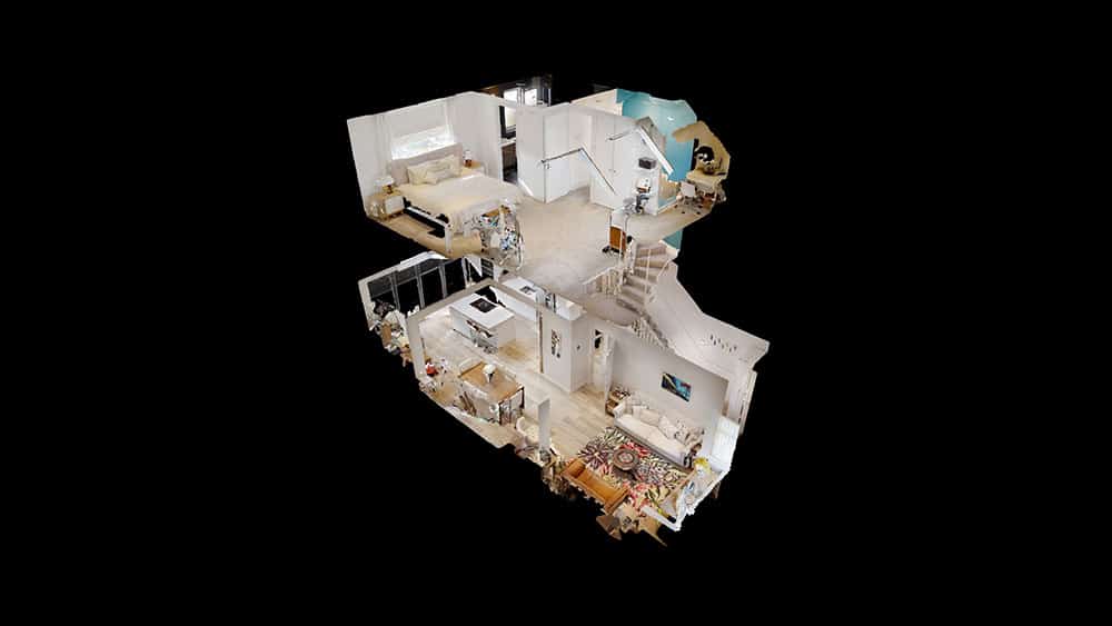 3d view of apartment loft conversion