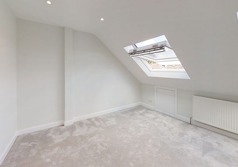 completed loft conversion all white